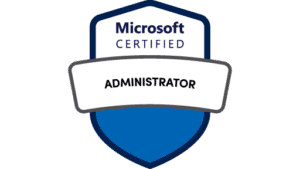 Logo für die Microsoft-Zertifizierung zum Administrator