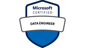 Logo für die Microsoft-Zertifizierung zum Data Engineer